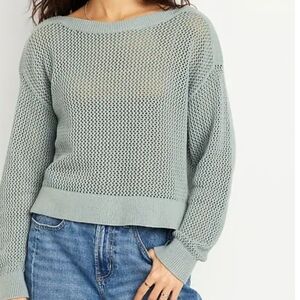 Old Navy Women's Light Blue Knit Sweater